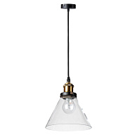 Подвесной светильник Loft IT Factory filament Loft1123, черный, бронза, диаметр 18 см