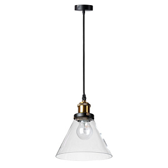 Подвесной светильник Loft IT Factory filament Loft1123, черный, бронза, диаметр 18 см