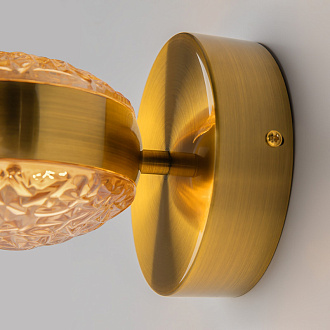 Бра 14*18,7*14 см, LED, 3000К, Maytoni Mind MOD299WL-L10BS3K латунный