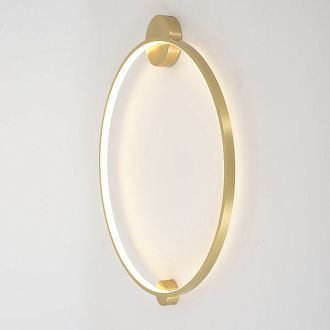 Настенный светильник 60 см, 26W, 3000-6000K, Crystal Lux REAL AP26W LED BRASS, латунь