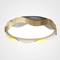 Потолочный светильник MAARET D40 Brass 40*40*9,5 см, 1*LED*24W, 3000, 4000, 5000K, ImperiumLoft maaret01, Латунь