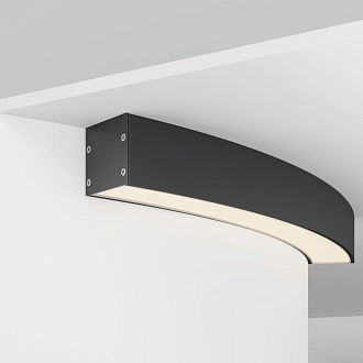 Радиусный профиль ALM-3535R-B-D-45°-0.8M 3,5*3,5*32,79 см, Maytoni Led Strip черный
