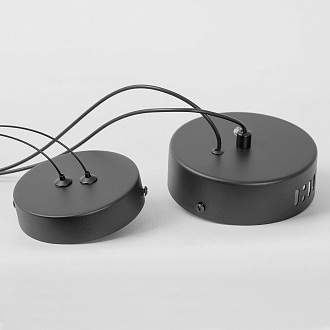 Линейно-подвесной светильник 110*12*35/150 см, 1*LED*18W 4000K Lussole River LSP-7303 черный/бронзовый