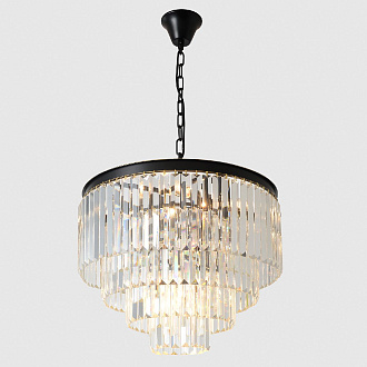 Подвесная люстра 51 см, Crystal Lux MAXIME SP6 BLACK, черный