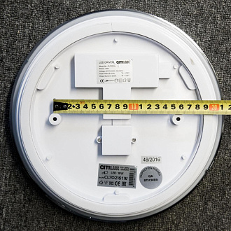 Светильник для ванной, диаметр 28 см, 16W, 4000К CL702161N Citilux ЛУНА, IP54, LED 16W, Хром