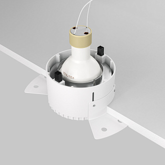 Светильник 14 см, Maytoni Downlight Share DL051-01-GU10-RD-WS, серебро, вр 9,3 см