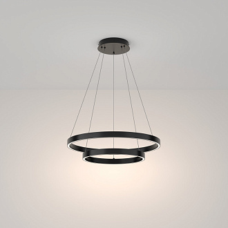 Подвесная люстра 60*60*134 см, LED, 57W, 3000К-4000К, Maytoni Rim MOD058PL-L55BK черный