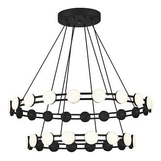 Каскадная люстра 80*120 см, 1*LED*70W, 4000K, ST-Luce Monro SL6610.403.36, черный