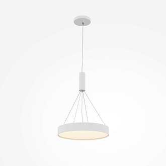Накладной светильник 40*40*6 см, LED, 45W, 3000К, Maytoni Technical Zon C032CL-45W3K-RD-W белый