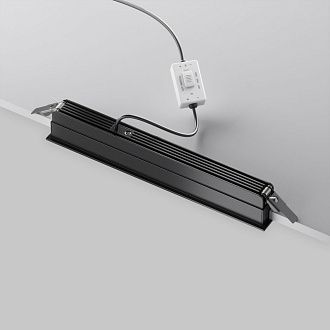 Встраиваемый светильник DL100-12W2.7-3-4K-B 22,6*2,9*-3,5 см, *LED*12W, 4000K, Maytoni technical Parete DL100-12W2.7-3-4K-B, Черный, вр 2,6*22 см