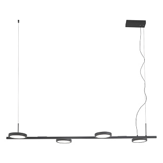 Светильник 100 см, 32W, 4000K, Crystal Lux CLT 027C4 L1000 BL, черный