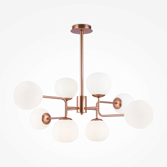 Люстра подвесная Maytoni Erich MOD221-PL-08-G, белый/золото