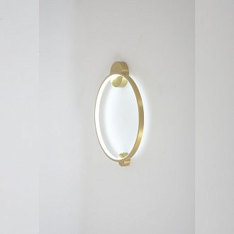 Настенный светильник 48 см, 18W, 3000-6000K, Crystal Lux REAL AP18W LED BRASS, латунь