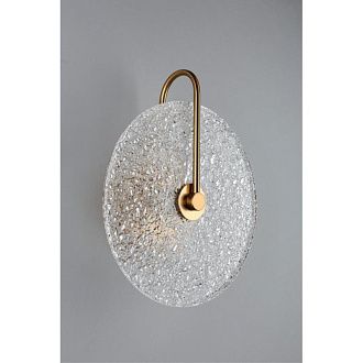 Бра 12*28*33 см, 1*LED, 5W, 3000K, Aployt Luca APL.329.01.05, латунный