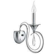 Бра 13**-38 см, 1*E14*40W, Lumion LAOKA 8032/1W, хром, прозрачный