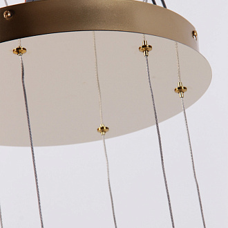 Подвесная люстра 39*189 см, 48W, Favourite HELMET 4590-4P латунь, белый акрил