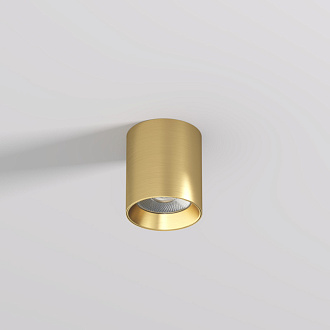 Накладной светильник 7*8 см, 10W, 3000К, Denkirs SHINE TUBE DK2610-SB латунный