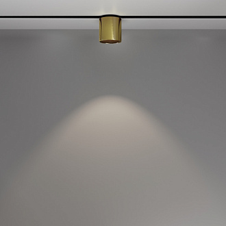Светильник на шине 5,3*5,3*9,6 см, LED, 7W, 4000К, Maytoni Technical Alfa S TR132-2-7W4K-BS латунный