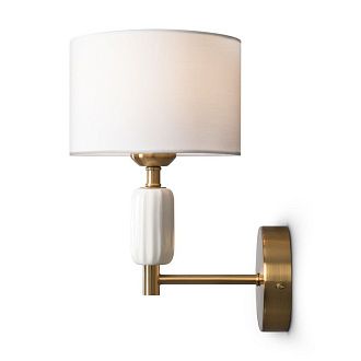 Бра 20,5*16*25 см, 1*E27*60W, Freya Ceram FR5491WL-01BS, латунный