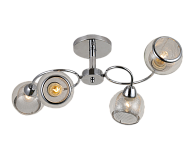Люстра L700 x W350 x H260, мм, 4*40W (160W), CHROME (Хром) Rilon 06651/4 CHROME
