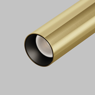 Трековый светильник 3*8,15*23,5 см, LED 6W 4000K 36° Maytoni Technical Focus T UNITY TR141-1-6W4K-M-BS черный и латунь