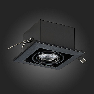 Встраиваемый светильник 13*13 см, ST LUCE Встраиваемые светильники ST250.448.01 Черный, вр 10,3*10,3 см