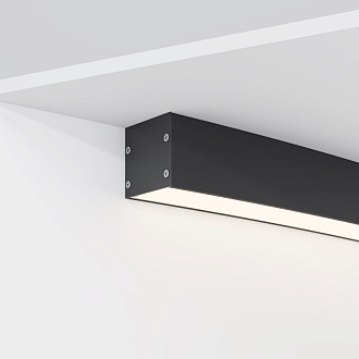 Радиусный профиль Maytoni Led strip ALM-3535R-B-D-45°-3M, черный