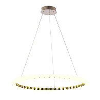 Подвесная люстра 80*158,5 см, 52W, Favourite HELMET 4590-8P латунь, белый акрил