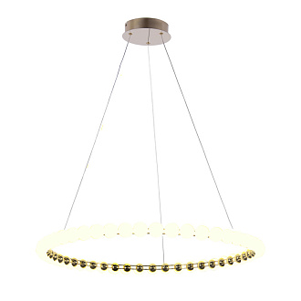 Подвесная люстра 80*158,5 см, 52W, Favourite HELMET 4590-8P латунь, белый акрил