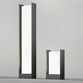 Садово-парковый светильник 17,5*8*30 см, LED, 20W, 3000К, Maytoni Reso O445FL-L20GF3K серый