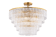 Люстра Ø650 x H520, мм, 15*40W (600W), BRASS+CLEAR LIGHT(ЛАТУНЬ+ ПРОЗРАЧНЫЙ  ХРУСТАЛЬ) NewRgy 5011/15 LT BRASS+CLEAR LIGHT