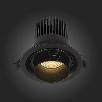 Встраиваемый светильник Zoom 12 см, 12W 3000K ST LUCE Встраиваемые светильники ST701.438.12 Черный