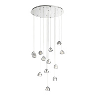 Каскадная люстра 80*200 см, LED, 3W,  3000К, ST-Luce WATERFALL SL6017.101.13 хром