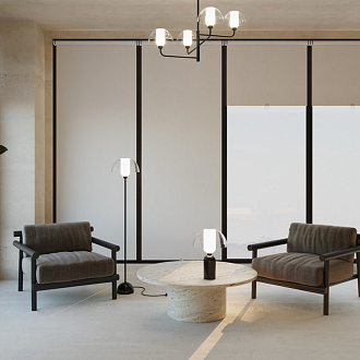 Напольный светильник  (торшер) 30 см, E14 1 40W, К, Черный Maytoni Memory MOD177FL-01B