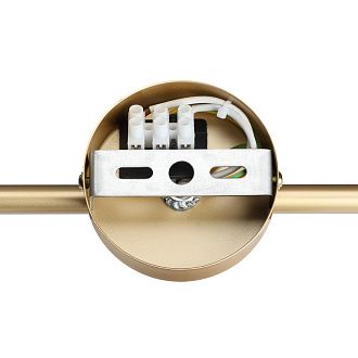 Бра 17,5*40 см, 2*G9 Lumion TORONTO 6560/2W золотой, прозрачный