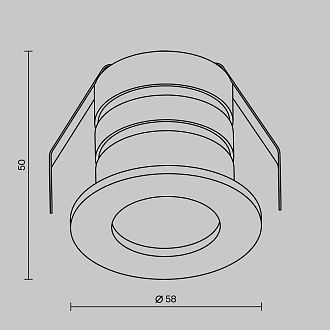 Уличный светильник *5,8*-5,2 см, *LED*5W, 3000K, Maytoni Бухта O511DL-L5B3K, Черный