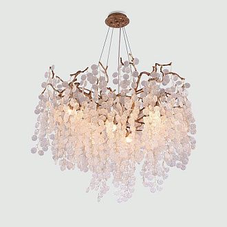 Подвесная люстра ручной работы FAIRYTREE round D80 80*80*65 см, 8*G9*40W, ImperiumLoft 40.2478, Бронзовый, Медный, Золотистый, Бежевый