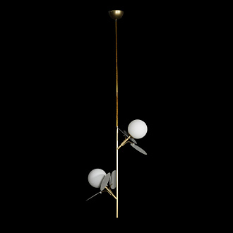 Светильник 26 см, Loft It 10008/2P Grey, золото