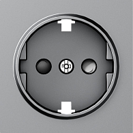 Donel A07 матовый серый накладка для розетки Schuko с заземлением, со шторками 16A 250 В~,серия DB, DE22040