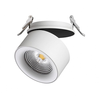 LED светильник 10 см, 25W, 4000K, Novotech Groda 358784, белый, вр 9 см