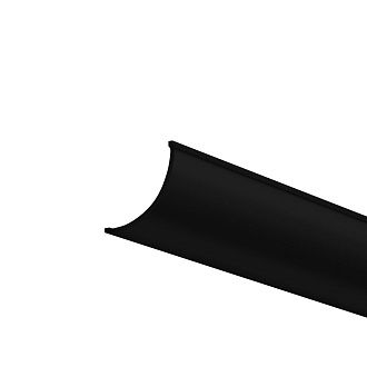 Рассеиватель для профиля 16×16 (Дуга, Чёрный, 2 м), ALM-1616R-B-DF-2M 642027, 200*2*1 см, Maytoni Led Strip 642027, Черный