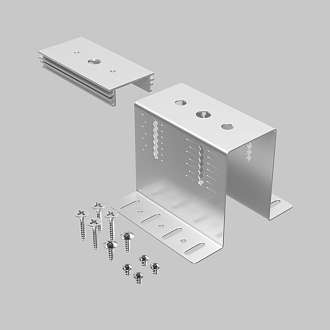 Крепеж 8*8,8*6,7 см, Maytoni Technical Accessories for tracks Gravity TRA010HCB серый