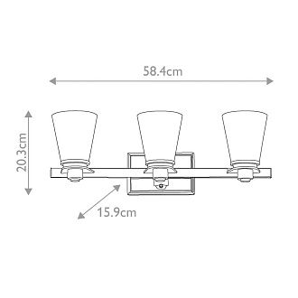 Бра для ванных комнат Hinkley Lighting, Арт. HK-AVON3-BATH