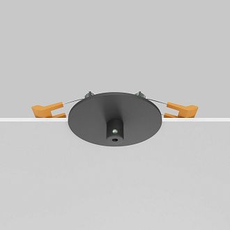 Встраиваемая потолочная чаша для подвесных шинопроводов *9,7*-3,7 см, Maytoni Technical Accessories for tracks Arity TRA233RCB-B, Черный