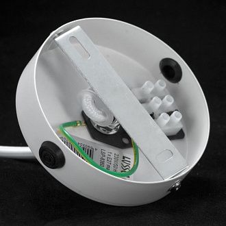 Подвесной светильник диаметр 50 см Lussole Cuscino GRLSP-8360 белый, перо