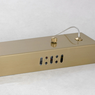 Подвесной светильник Lussole Aberdeen LSP-8219, 100*45 см, коричневый