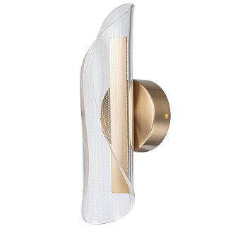 Бра 30*11*10 см, 1*LED, 6W, 4000K Arte Lamp Ciclone A2474AP-7PB, Латунь