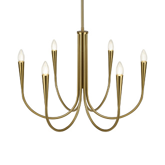 Светильник 63 см, Freya Branches FR5253PL-06BS, латунь