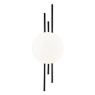 Настенный светильник 190*86*520 мм, 1*LED 8WW 4000KK черный Indigo Astro V000045L, 14007/1W Black