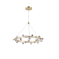 Подвесная люстра 80 см, 81W, 3000K, Aployt Delfin APL.774.03.81, золото